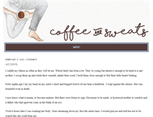 Tablet Screenshot of coffeeandsweats.com